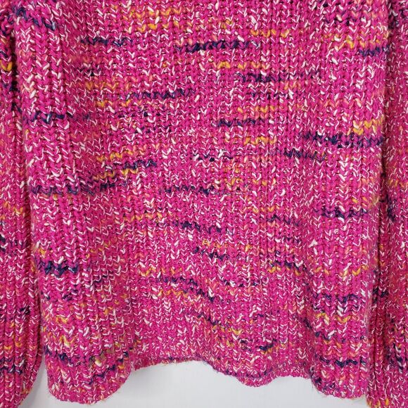 GAP Vibrant Pink Multicolor Turtleneck Sweater - Picture 9 of 11